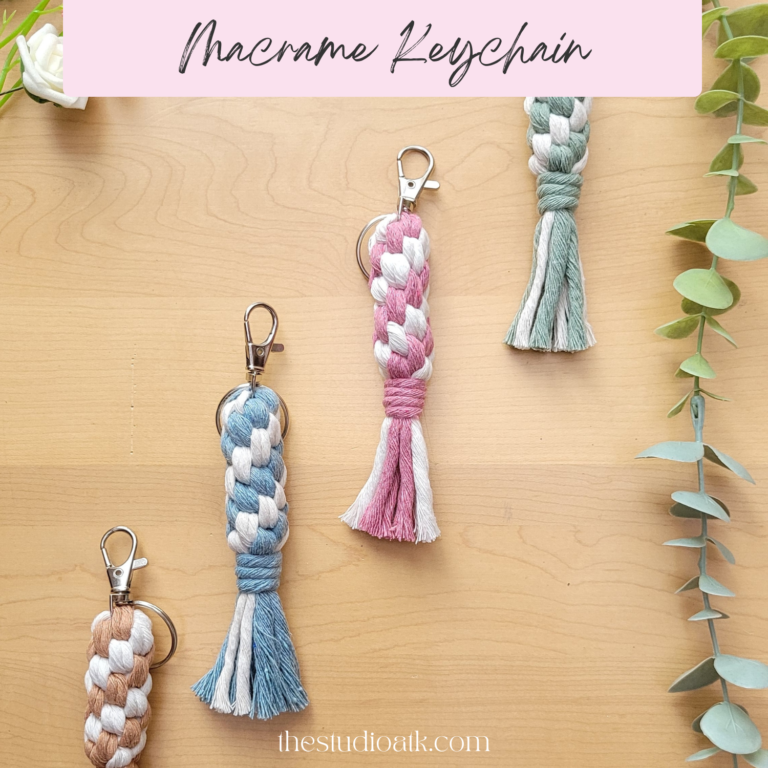 Handmade Macrame Keychain Accessory