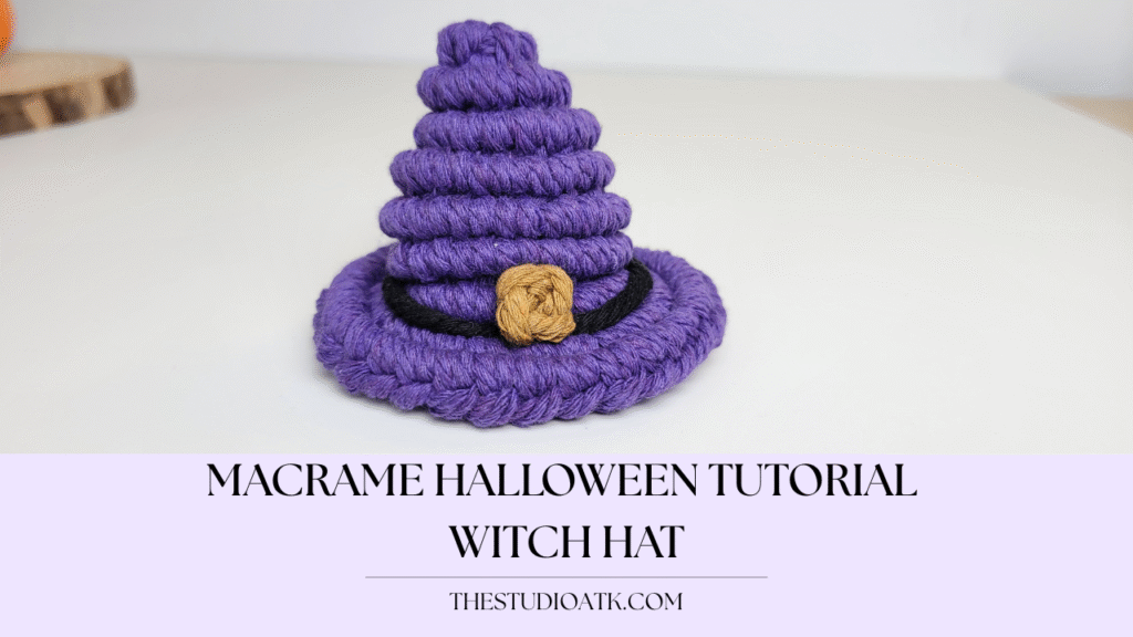 How to make Macrame Halloween Witch Hat