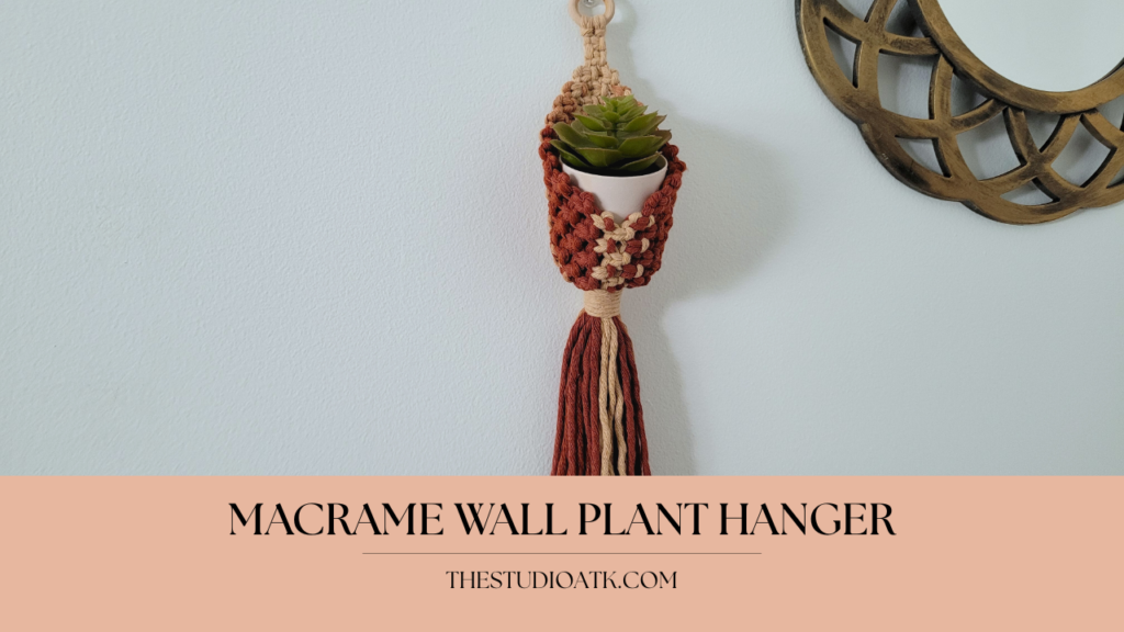 Macrame Wall Plant Hanger: A Budget Friendly Project